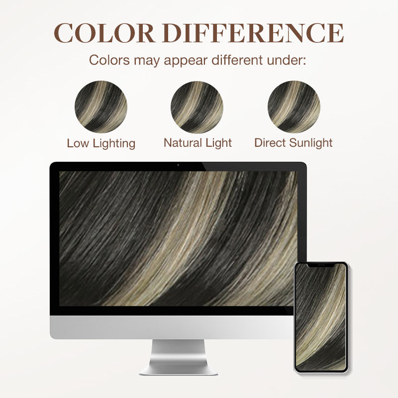Black to Light Blonde Balayage (1B/19/1B) Sew-In Weft Hair Extensions (80g-120g) [clearance]