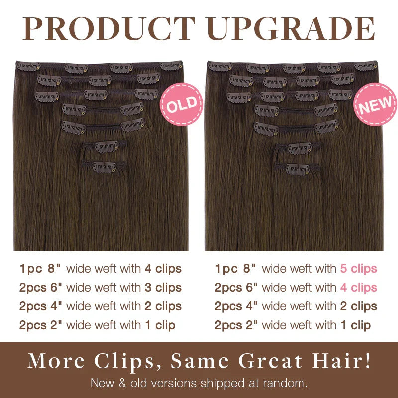 Brown to Platinum Blonde Highlights (PM8G/1000) Classic Clip-Ins (120g-150g)