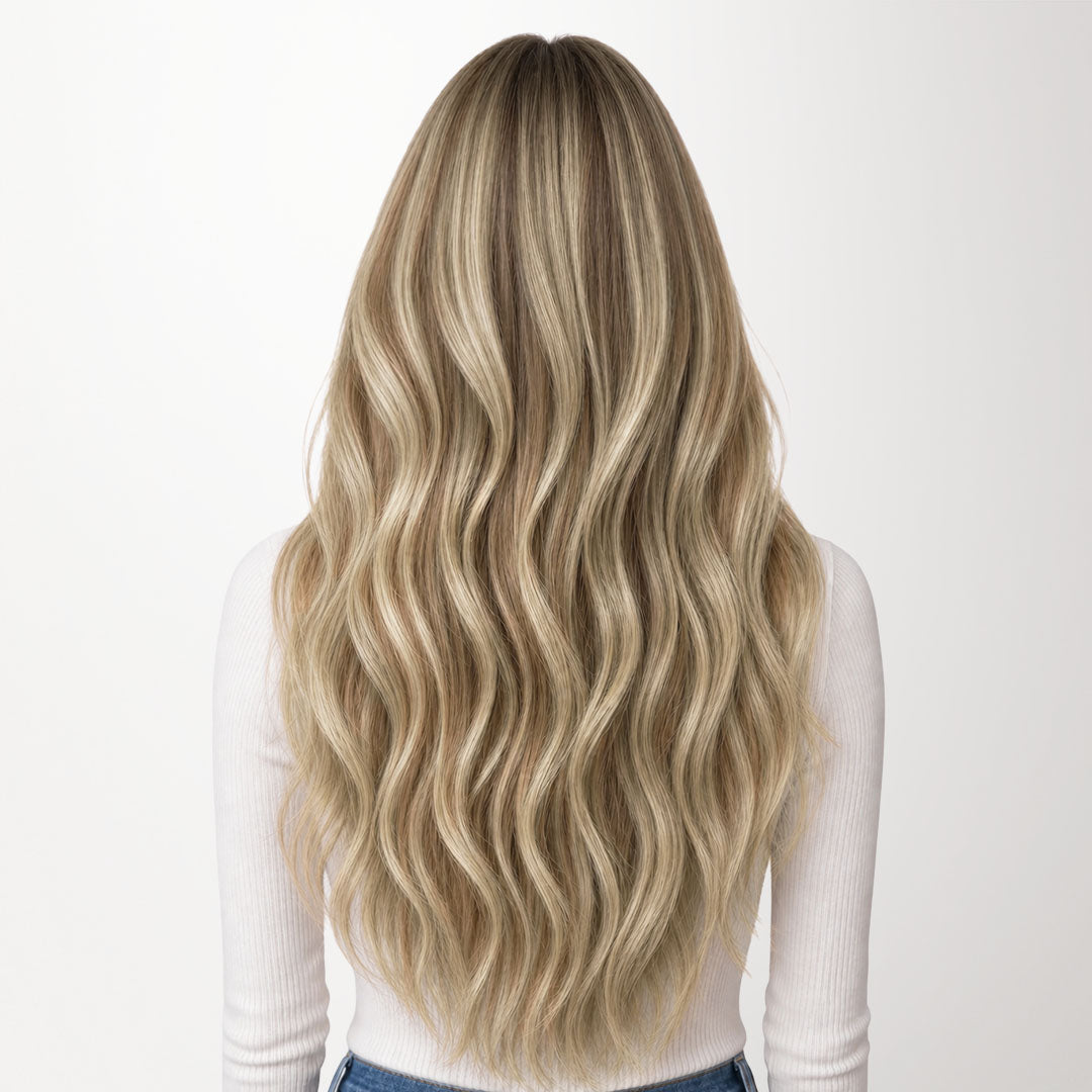Brown to Platinum Blonde Highlights (PM8G/1000) Classic Clip-Ins (120g-150g)