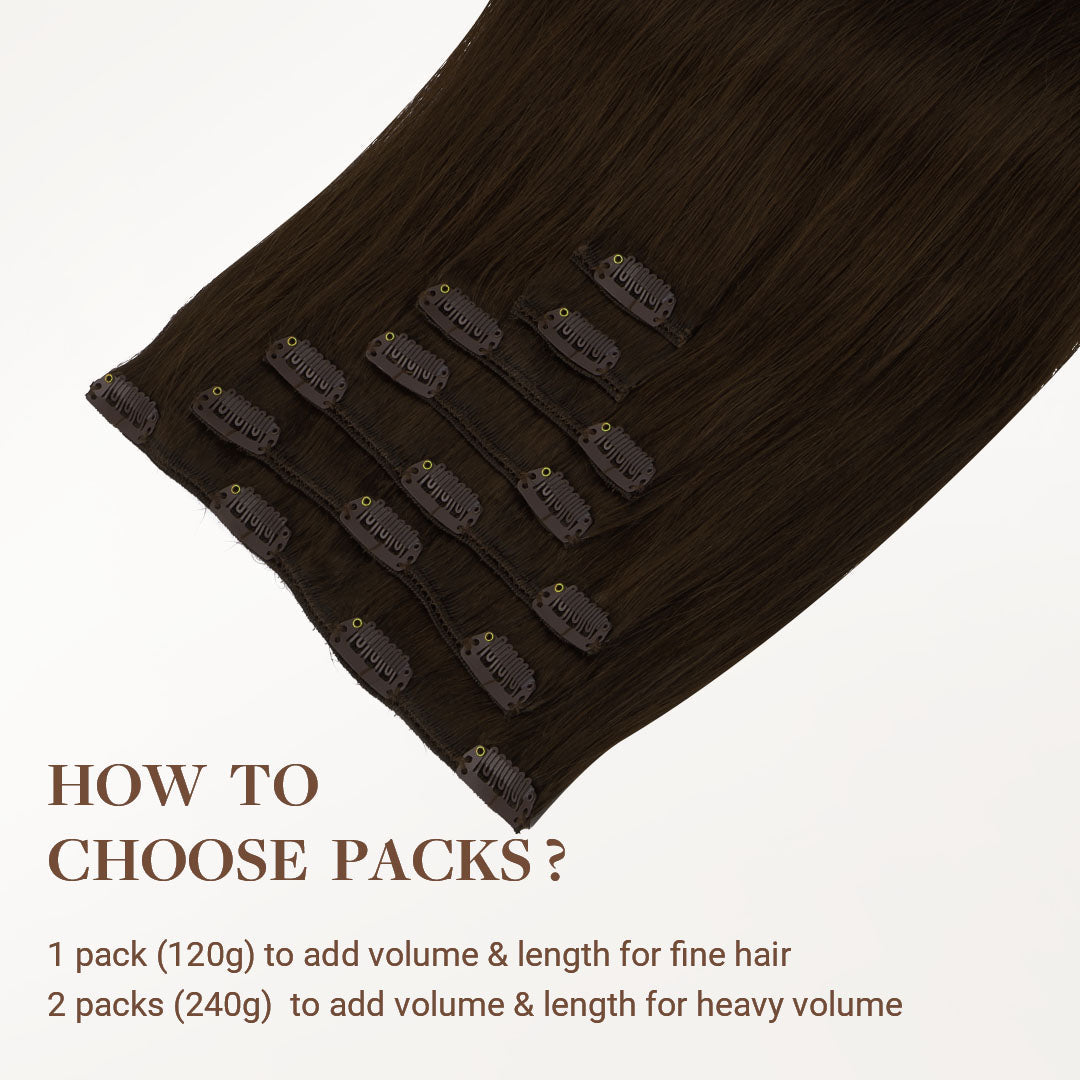 Chocolate Brown (4A) Classic Clip-Ins [Clearance]
