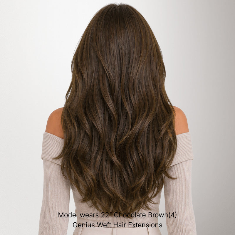 Chocolate Brown (4A) Genius Tape Weft Hair Extensions 50-80g