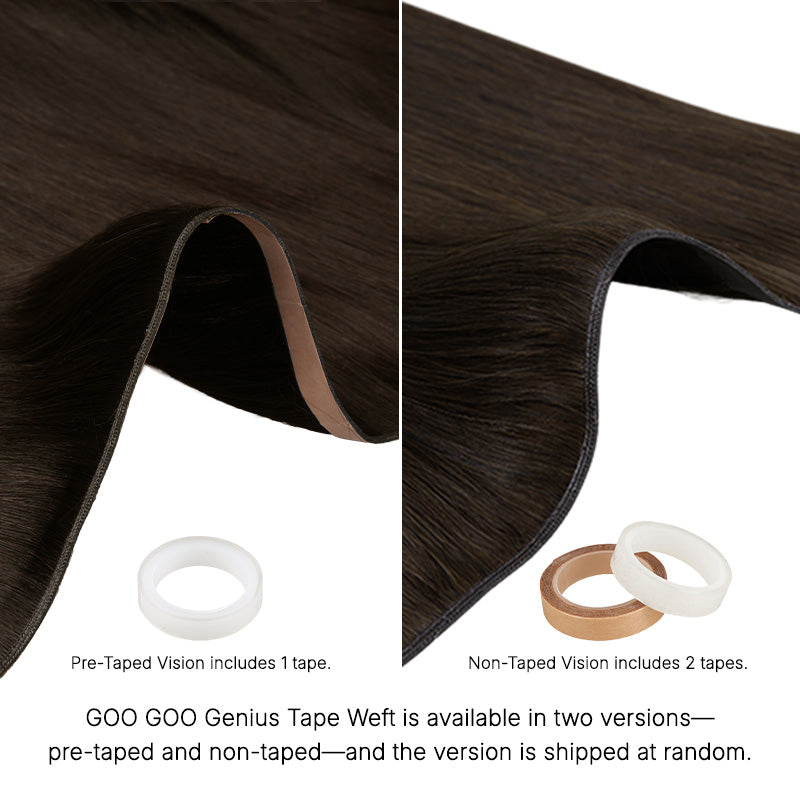 Chocolate Brown (4A) Genius Tape Weft Hair Extensions 50-80g