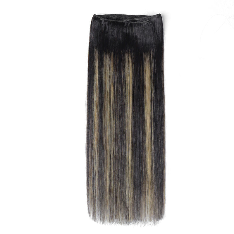 Black to Light Blonde Balayage (1B/19/1B) Sew-In Weft Hair Extensions (80g-120g) [clearance]