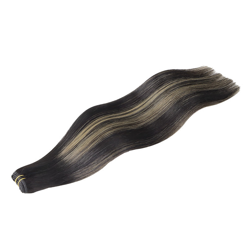 Black to Light Blonde Balayage (1B/19/1B) Sew-In Weft Hair Extensions (80g-120g) [clearance]