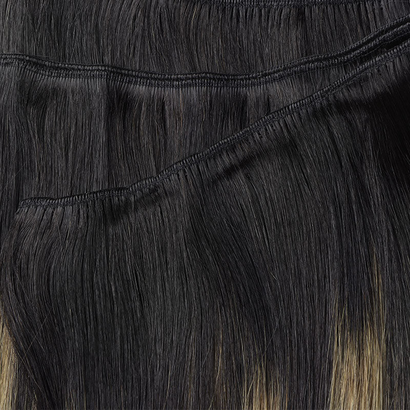 Black to Light Blonde Balayage (1B/19/1B) Sew-In Weft Hair Extensions (80g-120g) [clearance]
