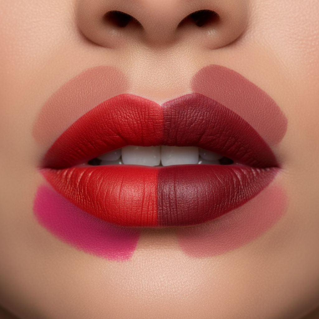 Matte Liquid Lipstick shades on lips